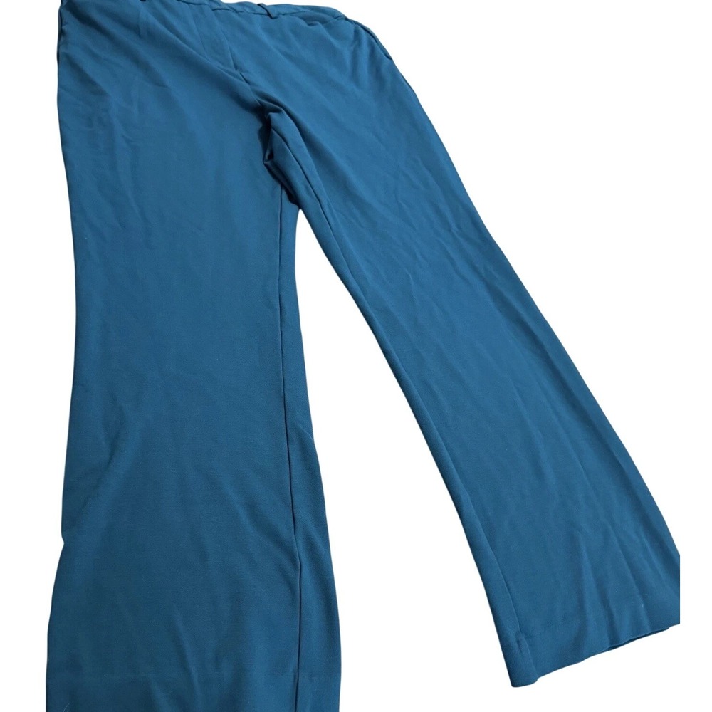 Liz Claiborne Emma Pants Women Size 18‎ Teal Stretch Career Work Office Straight